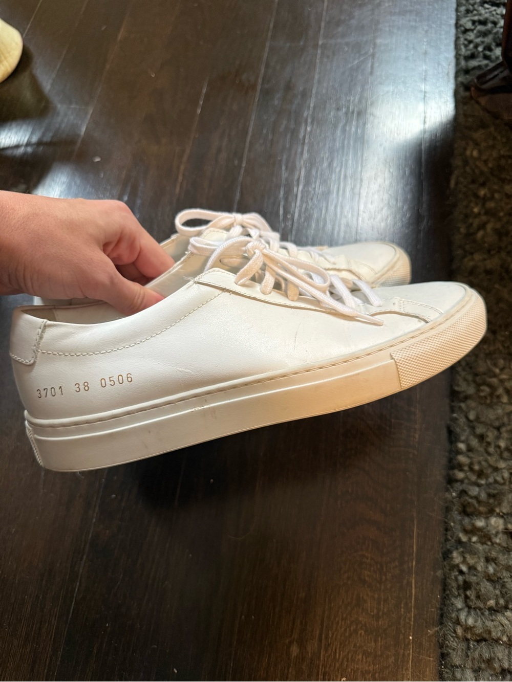 Common Projects Women's White Leather Low-Top Sneakers